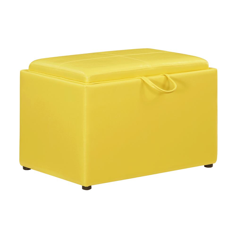 Accent Storage Ottoman with Reversible Tray. Picture 1
