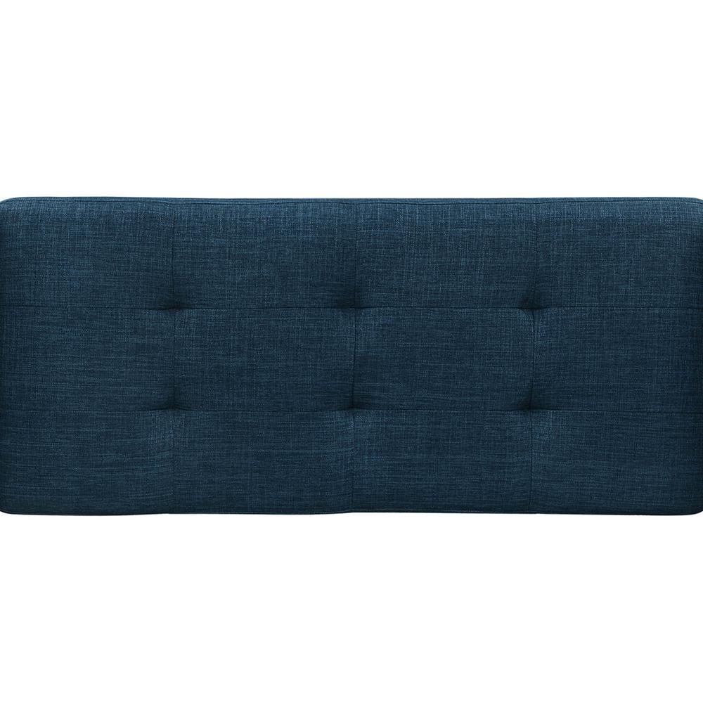 Designs4Comfort Garbo Storage Bench Ottoman Blue. Picture 6