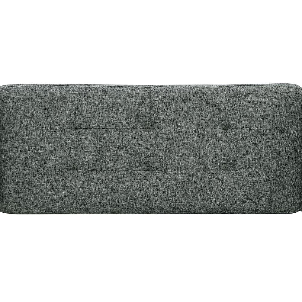 Designs4Comfort Garbo Storage Bench Ottoman Gray. Picture 6