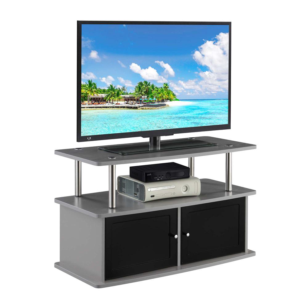 Designs2Go TV Stand with 2 Storage Cabinets and Shelf, R5-262. Picture 2