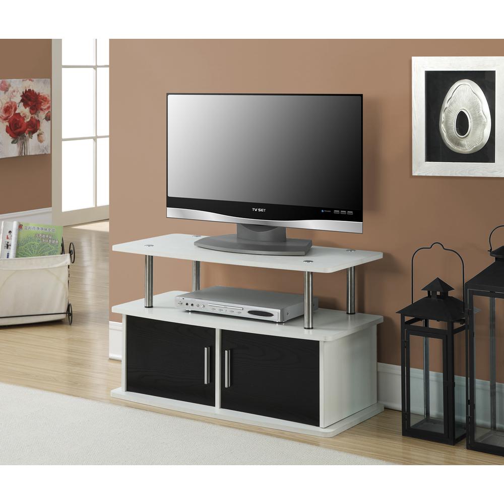 Designs2Go Deluxe 2 Door TV Stand with Cabinets. Picture 2