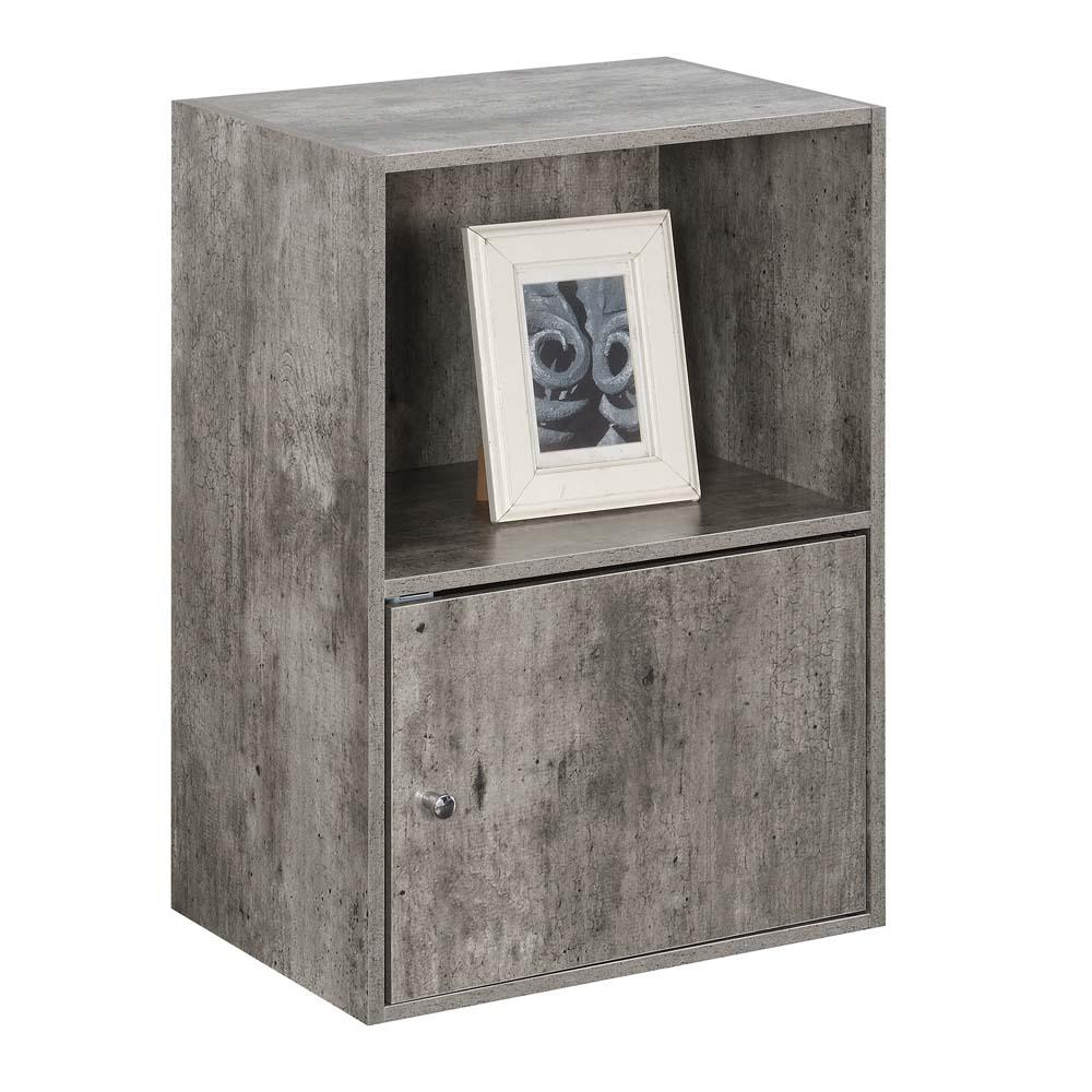 Xtra Storage 1 Door Cabinet with Shelf, Faux Birch. Picture 1