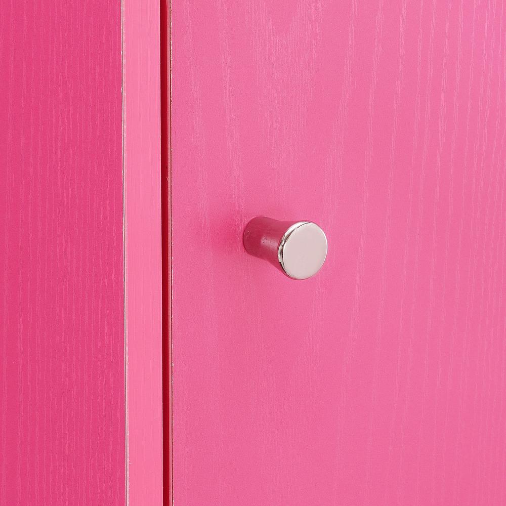Xtra Storage 2 Door Cabinet with Shelf, Pink. Picture 5