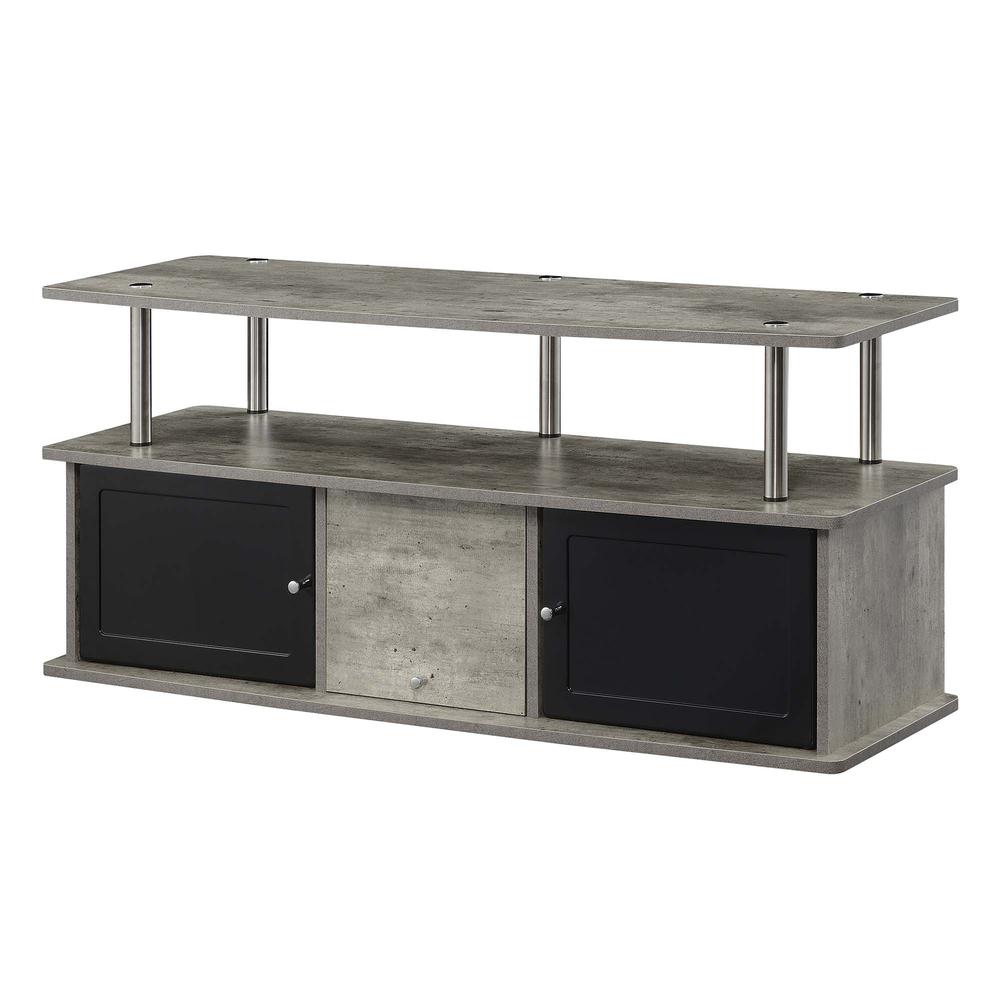 Designs2Go TV Stand w/ 3 Storage Cabinets and Shelf. Picture 1