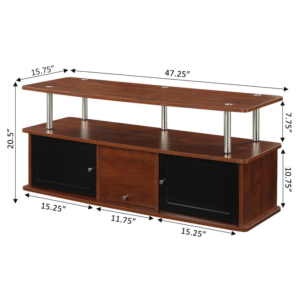 Designs2Go TV Stand with 3 Cabinets. Picture 4