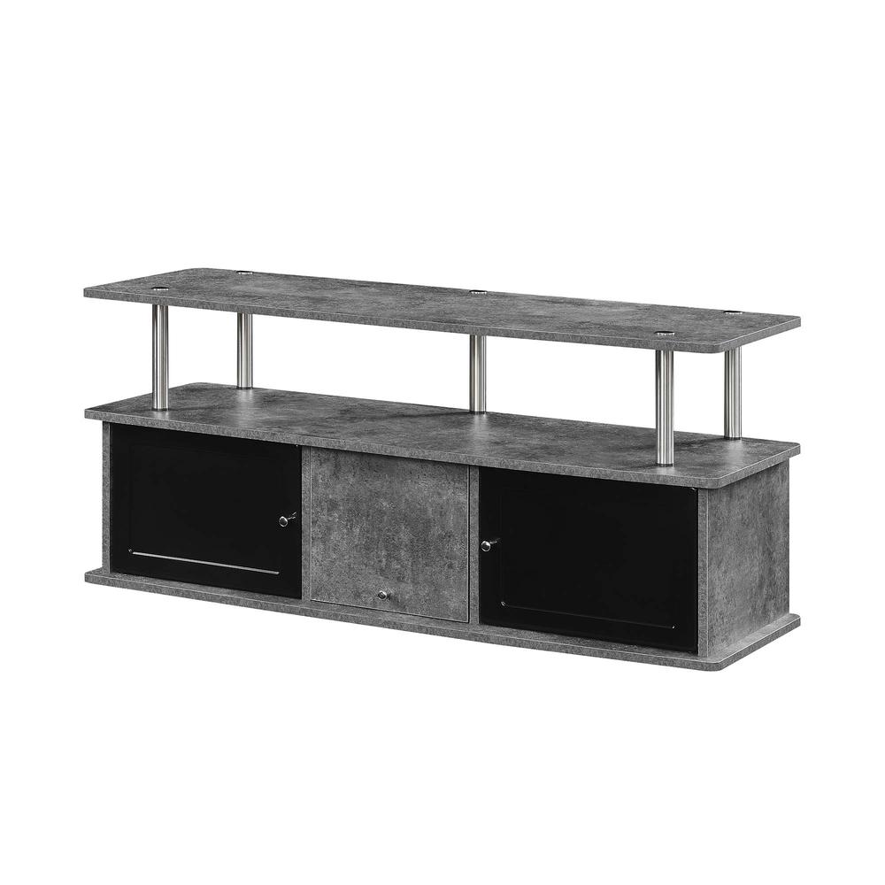 Designs2Go TV Stand with 3 Storage Cabinets and Shelf. Picture 1