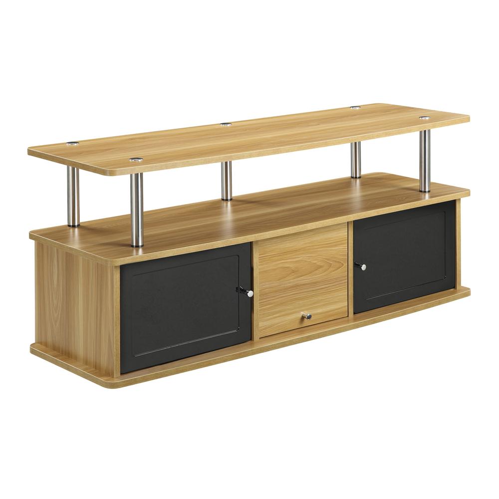 TV Stand with 3 Storage Cabinets and Shelf for TVs up to 55 inches. Picture 1