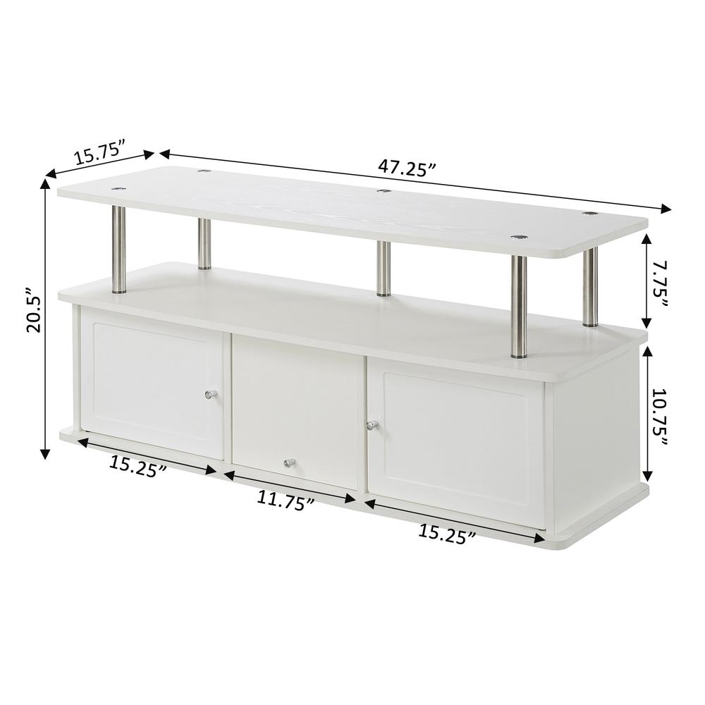 Designs2Go TV Stand with 3 Cabinets. Picture 4
