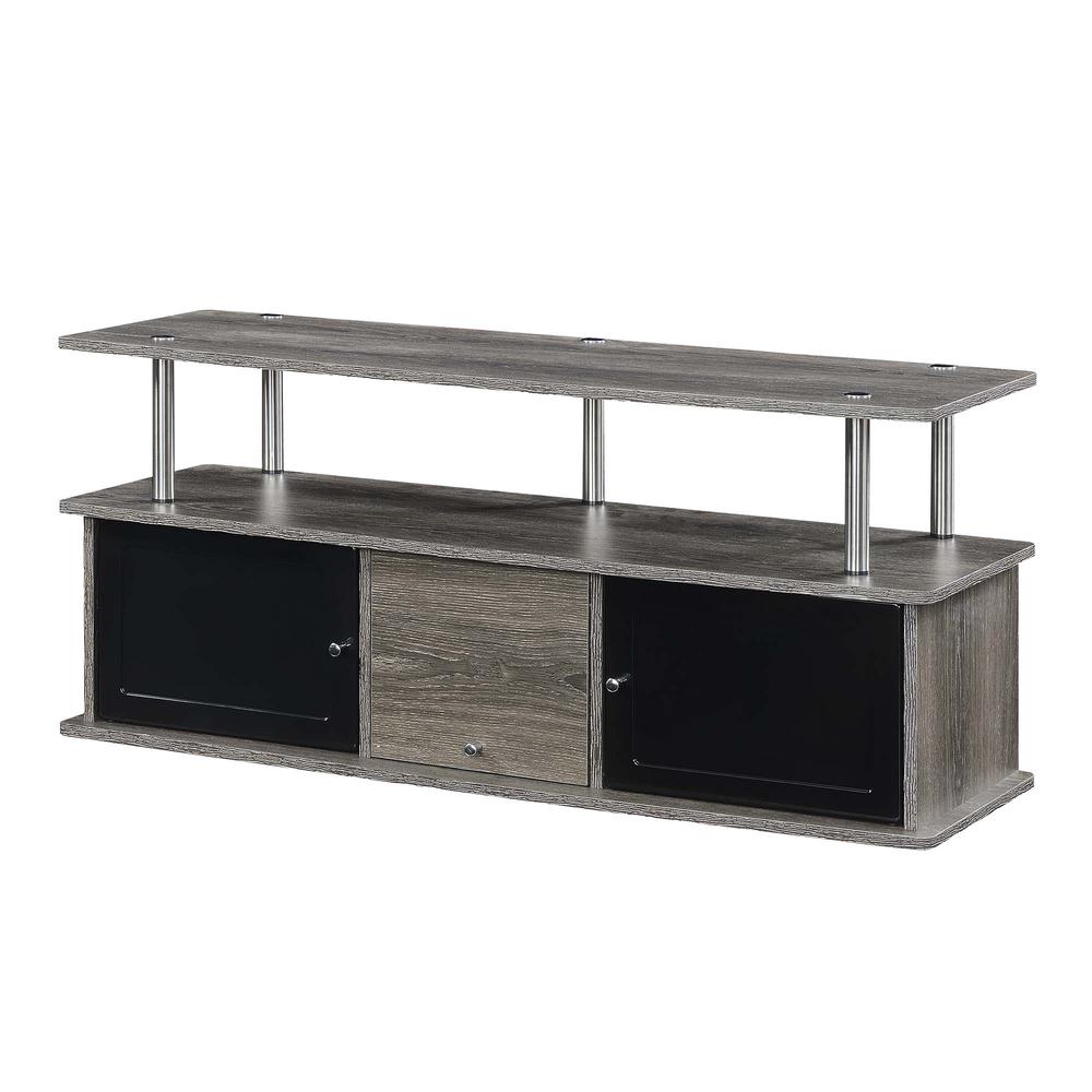 TV Stand with 3 Storage Cabinets and Shelf for TVs up to 55 inches. Picture 1