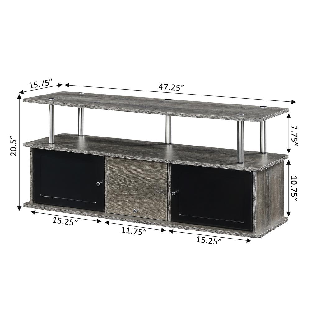 TV Stand with 3 Storage Cabinets and Shelf for TVs up to 55 inches. Picture 4
