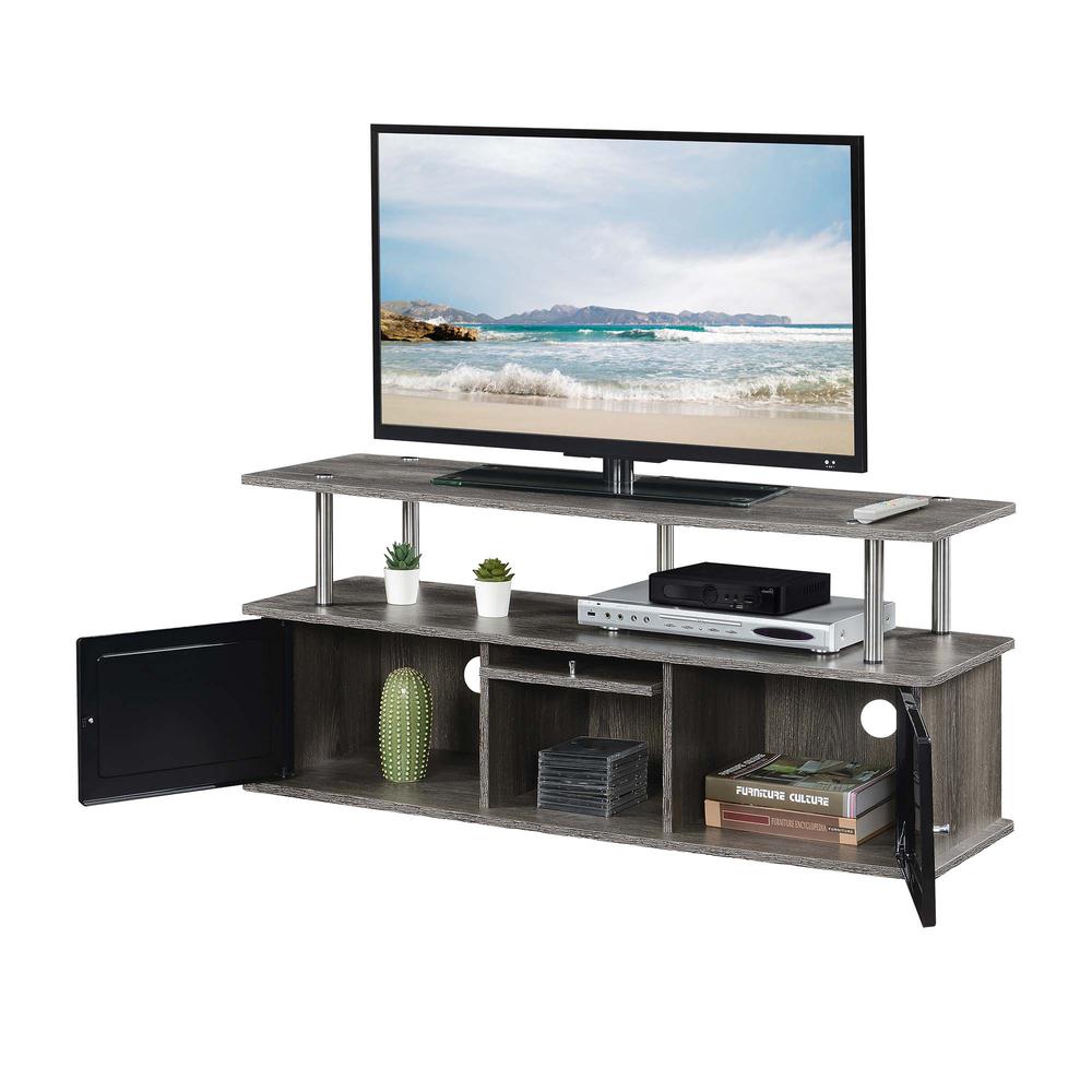TV Stand with 3 Storage Cabinets and Shelf for TVs up to 55 inches. Picture 3