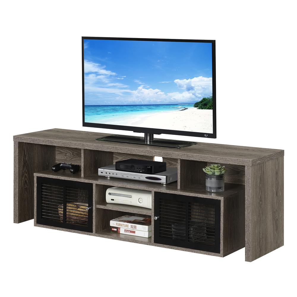 Lexington 60 inch TV Stand with Storage Cabinets and Shelves. Picture 1