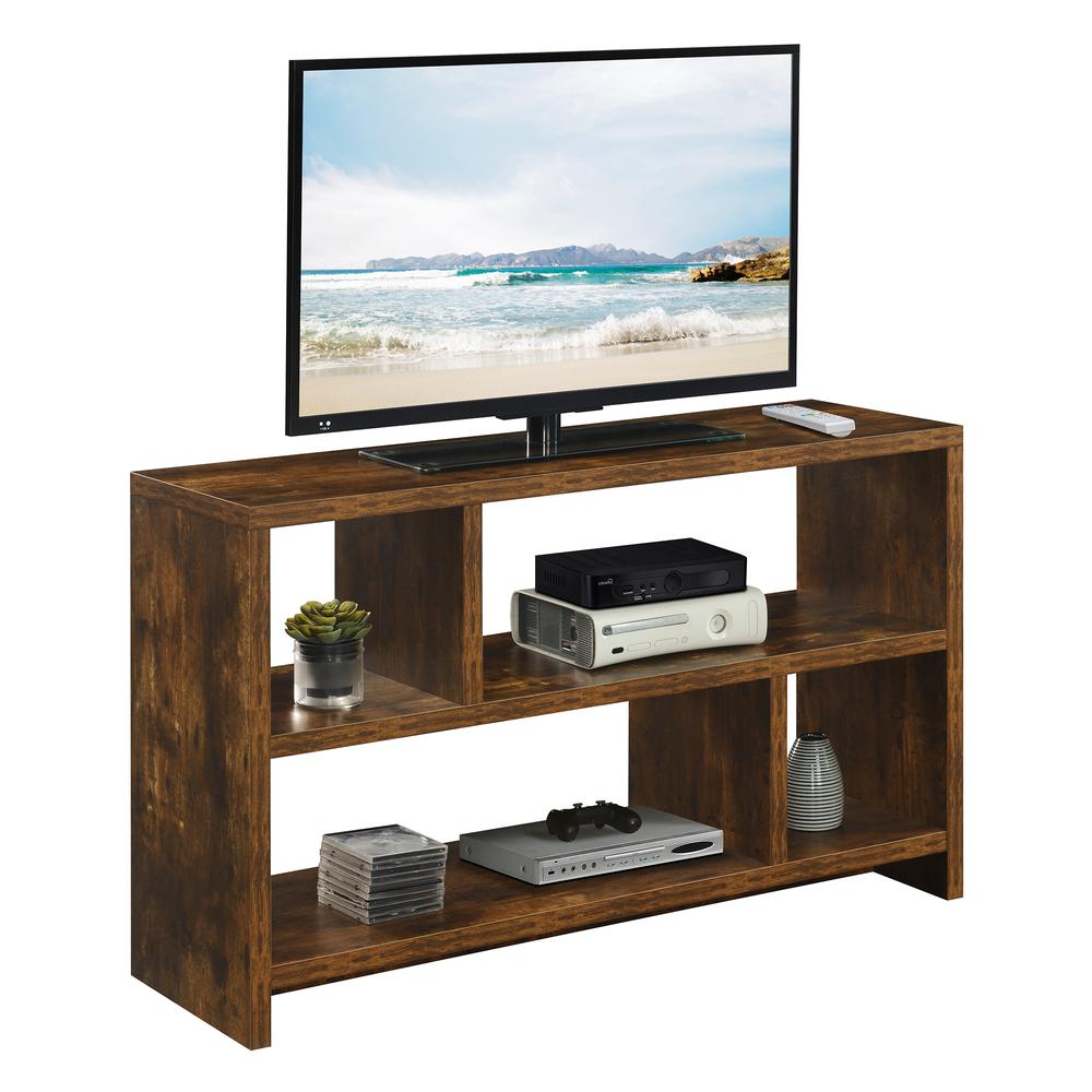Northfield TV Stand Console with Shelves, Barnwood. Picture 1