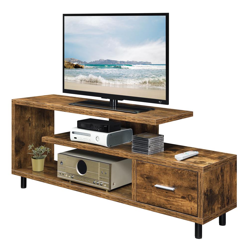 Seal II 1 Drawer 60 inch TV Stand with Shelves. Picture 1