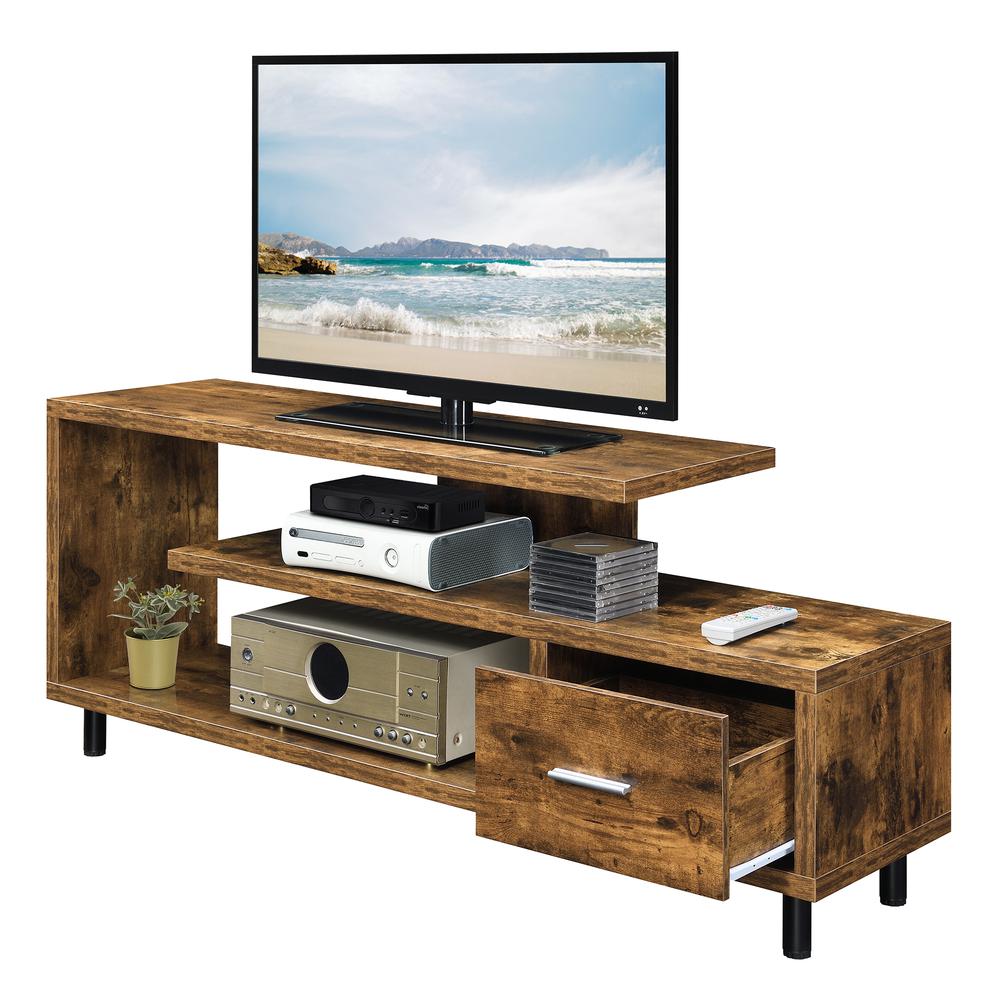 Seal II 1 Drawer 60 inch TV Stand with Shelves. Picture 6