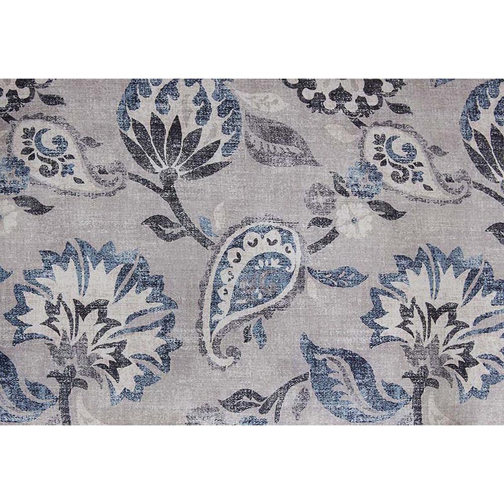 Designs4Comfort Winslow Storage Ottoman, Gray Flora Fabric. Picture 5