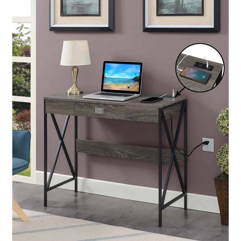 Tucson 36 inch Desk with Charging Station. Picture 1