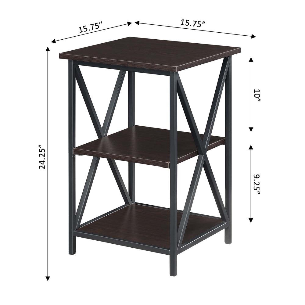 Tucson End Table with Shelves, R4-0547. Picture 3