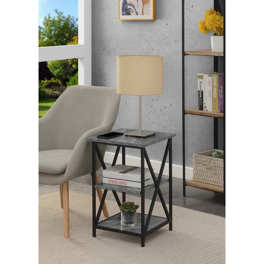 Tucson End Table with Shelves, R4-0548. Picture 3