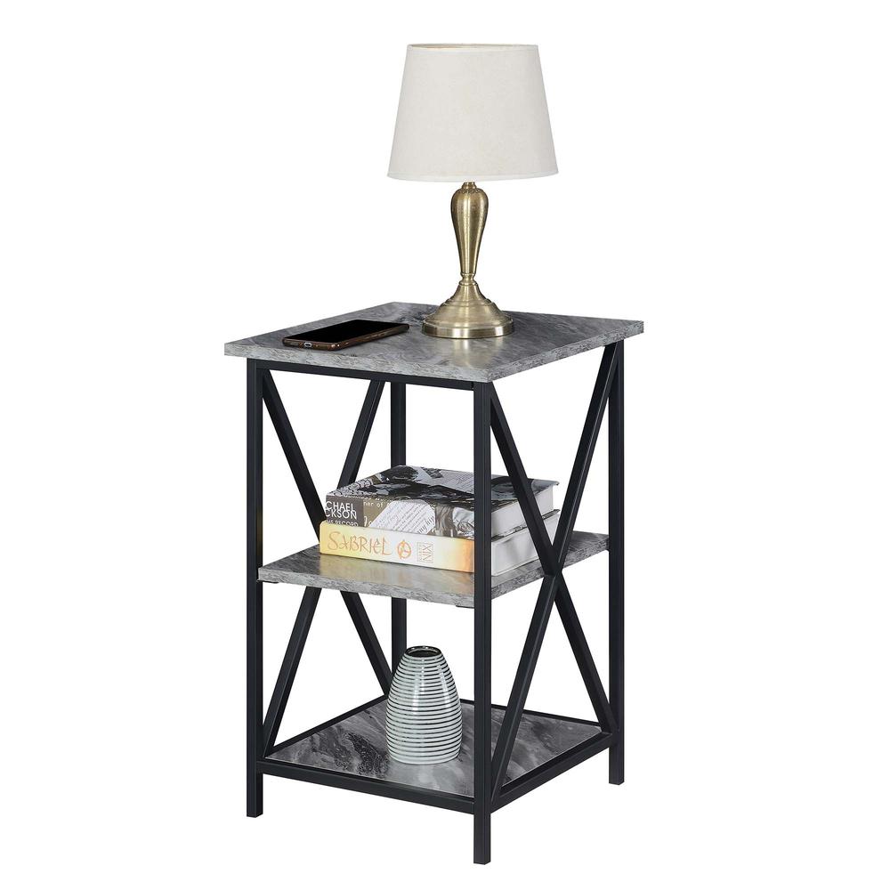 Tucson End Table with Shelves, R4-0548. Picture 2