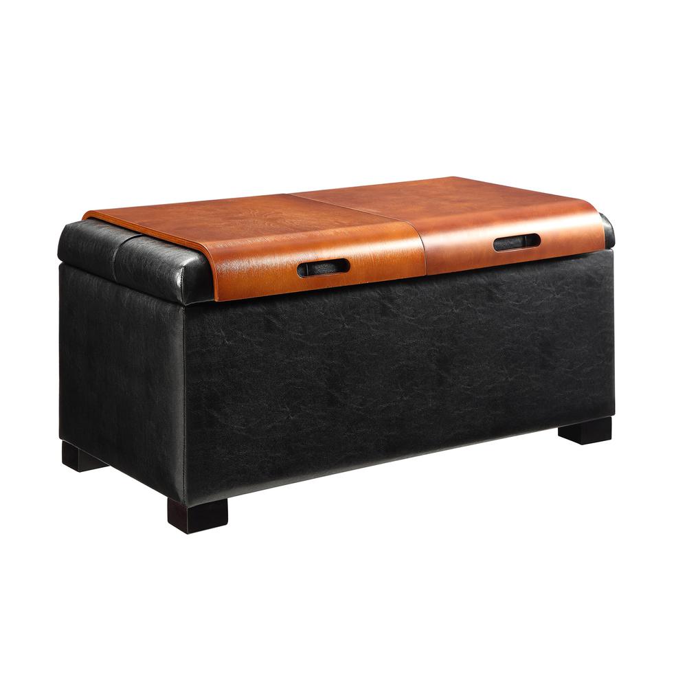 Designs4Comfort Storage Ottoman With Trays. Picture 5