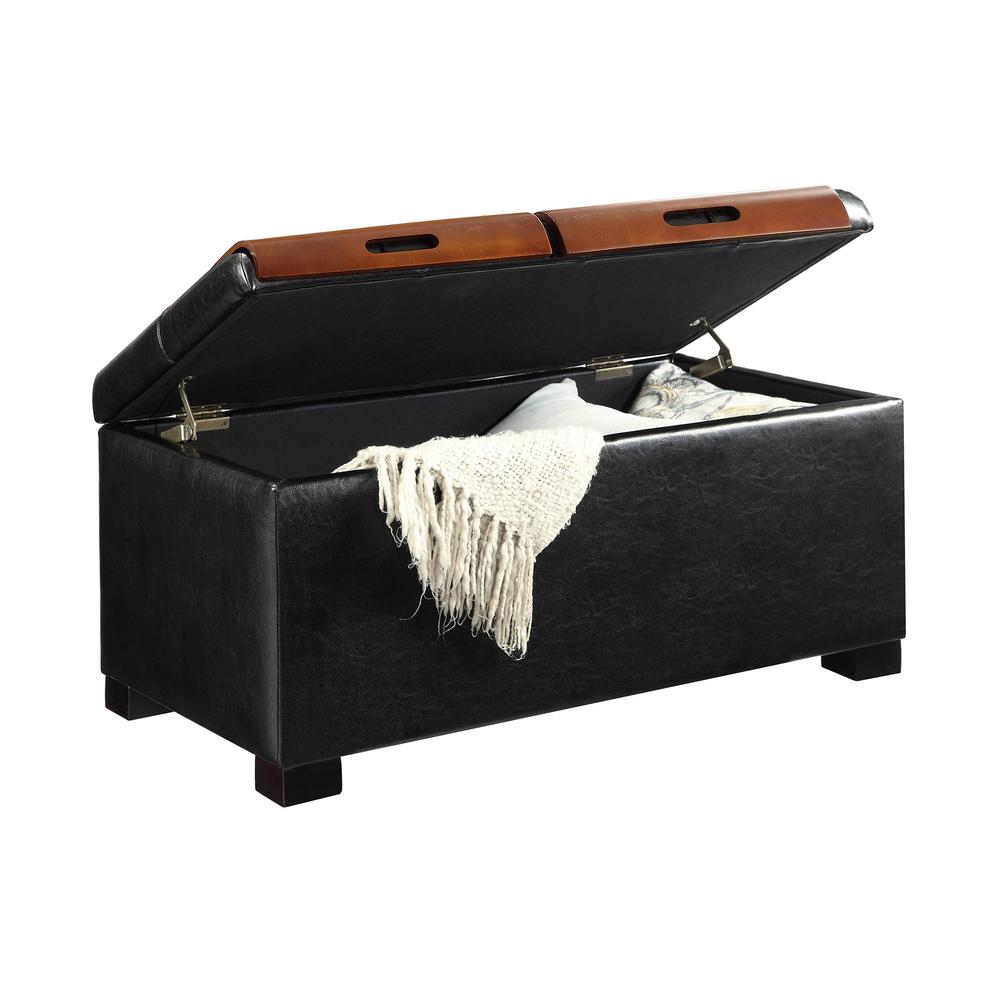 Designs4Comfort Storage Ottoman With Trays. Picture 4