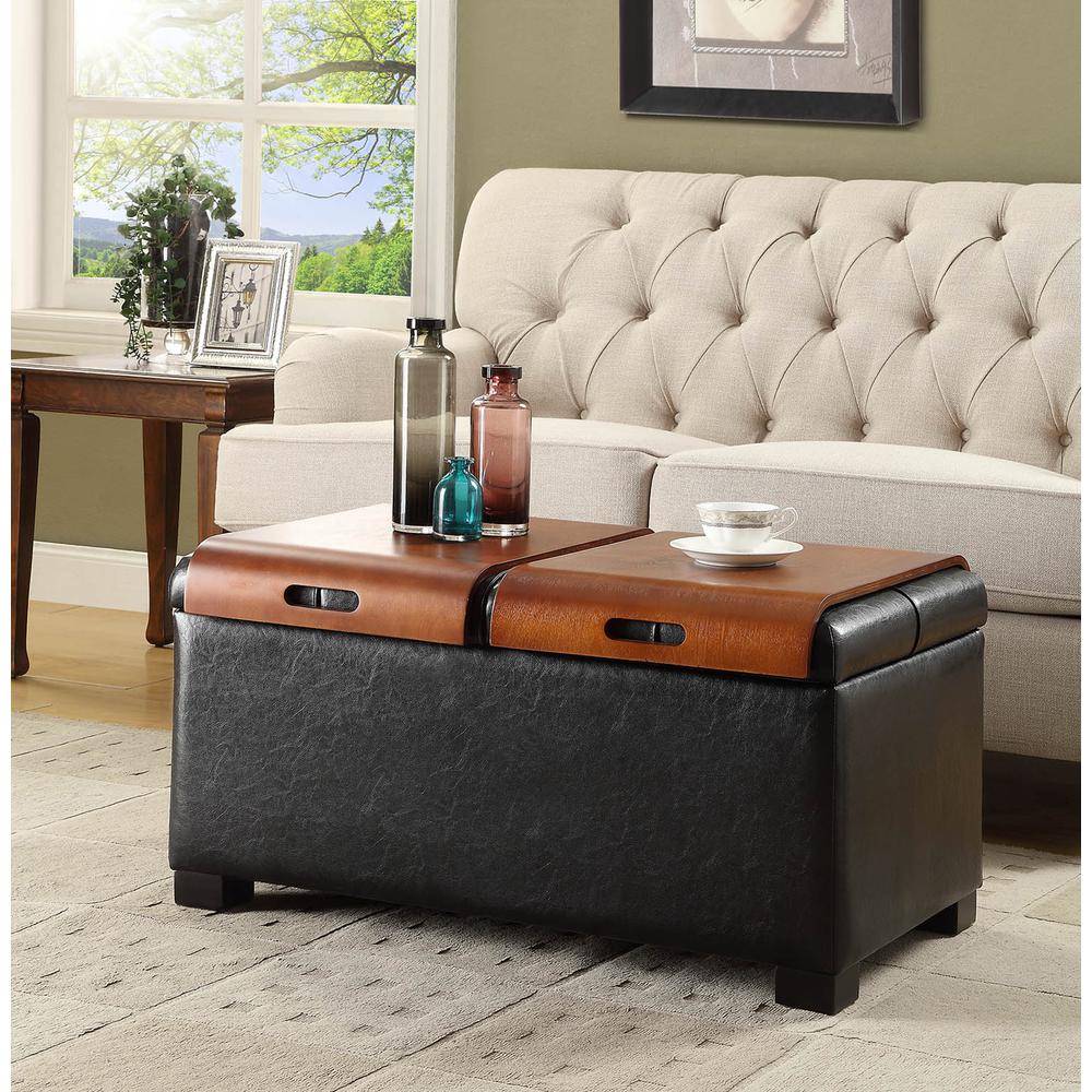 Designs4Comfort Storage Ottoman With Trays. Picture 3