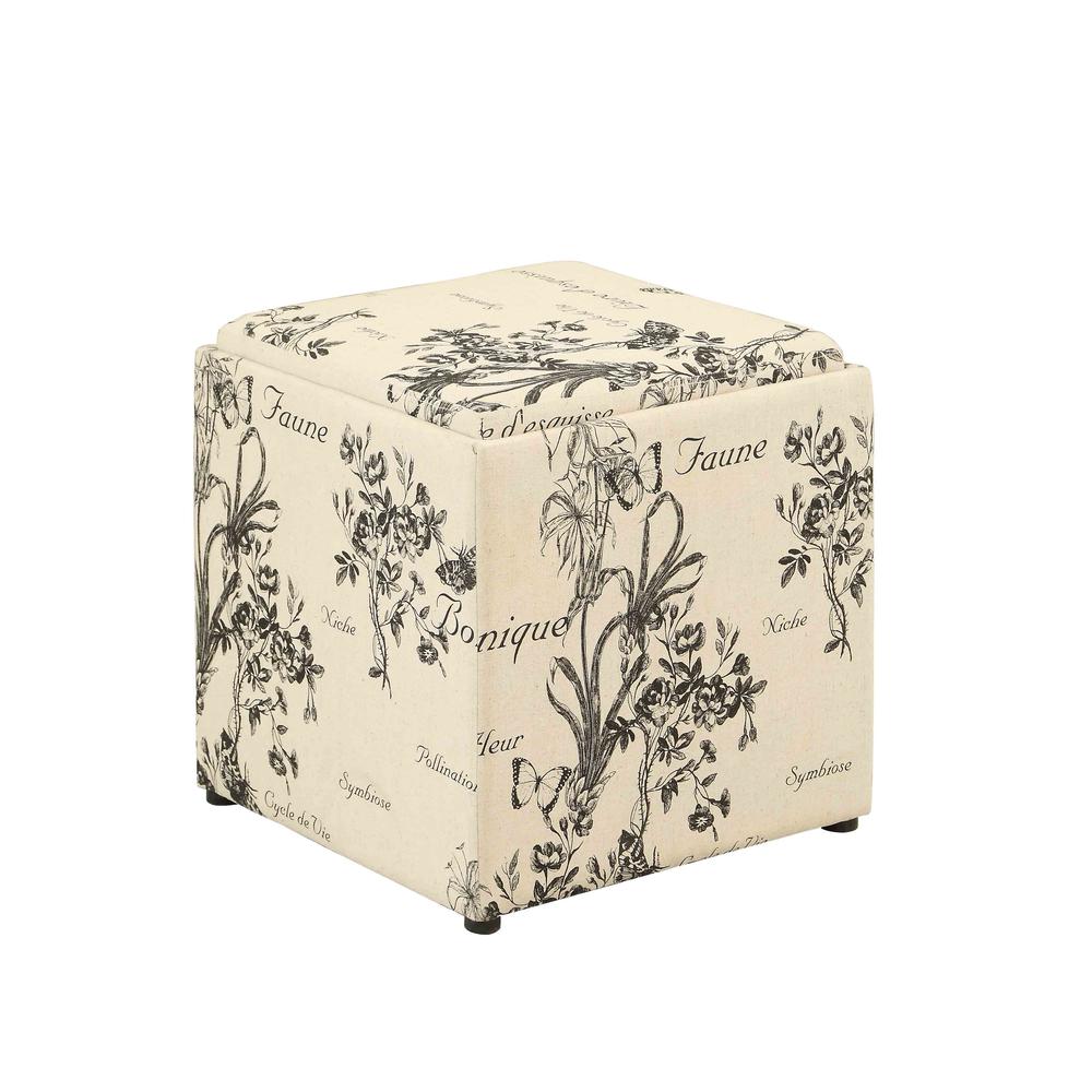 Designs4Comfort Park Avenue Single Ottoman with Stool. Picture 5