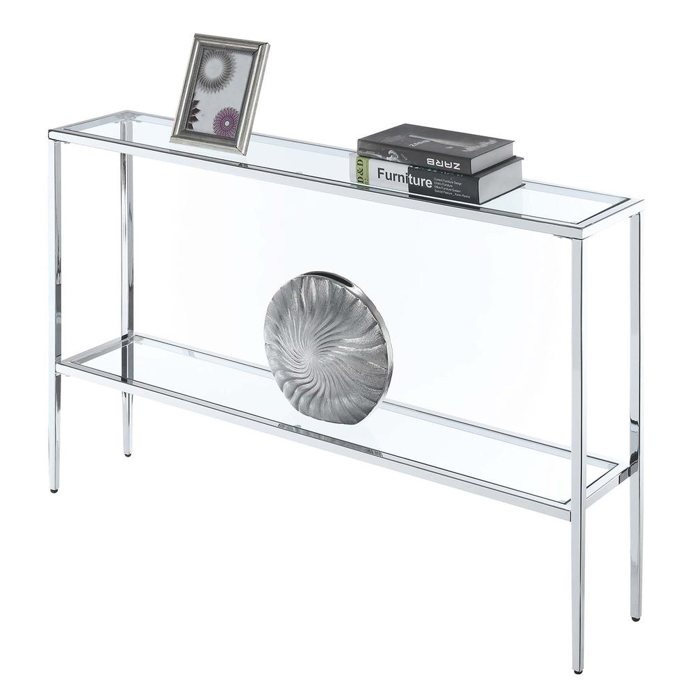 Nadia Chrome Console Table. Picture 3