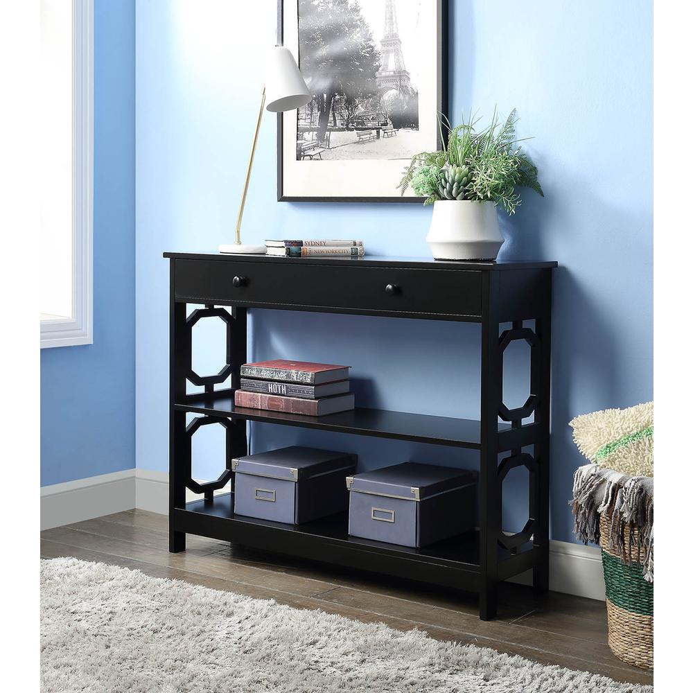 Omega 1 Drawer Console Table. Picture 4