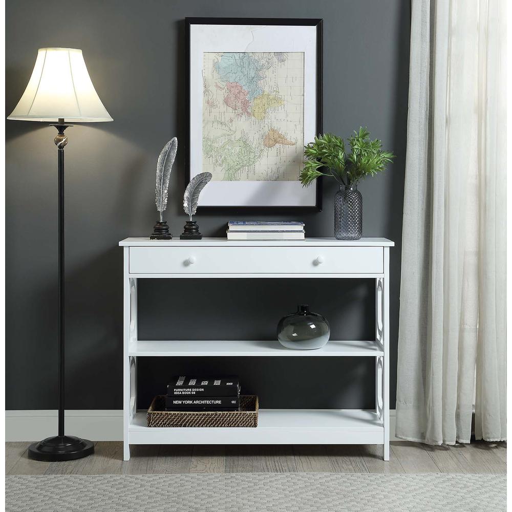 Omega 1 Drawer Console Table. Picture 5