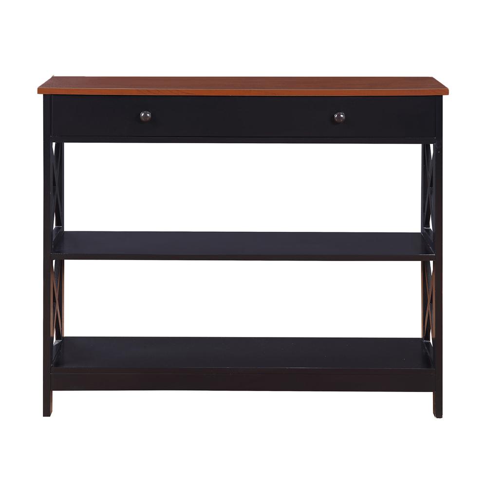 Oxford 1 Drawer Console Table with Shelves. Picture 6