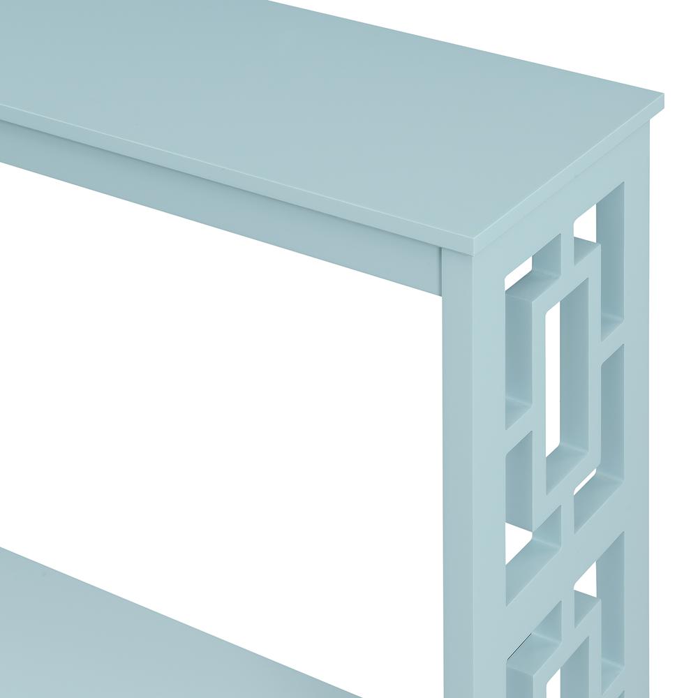 Town Square Console Table with Shelf, Sea Foam. Picture 3