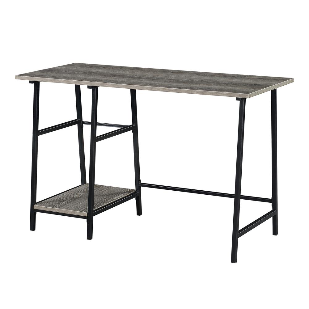 Designs2Go Trestle Wood Metal Desk with Removable Shelves. Picture 3