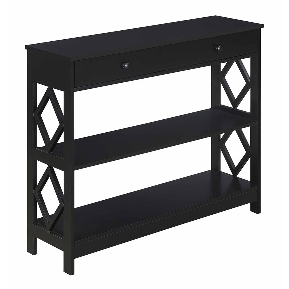 Diamond 1 Drawer Console Table. Picture 4