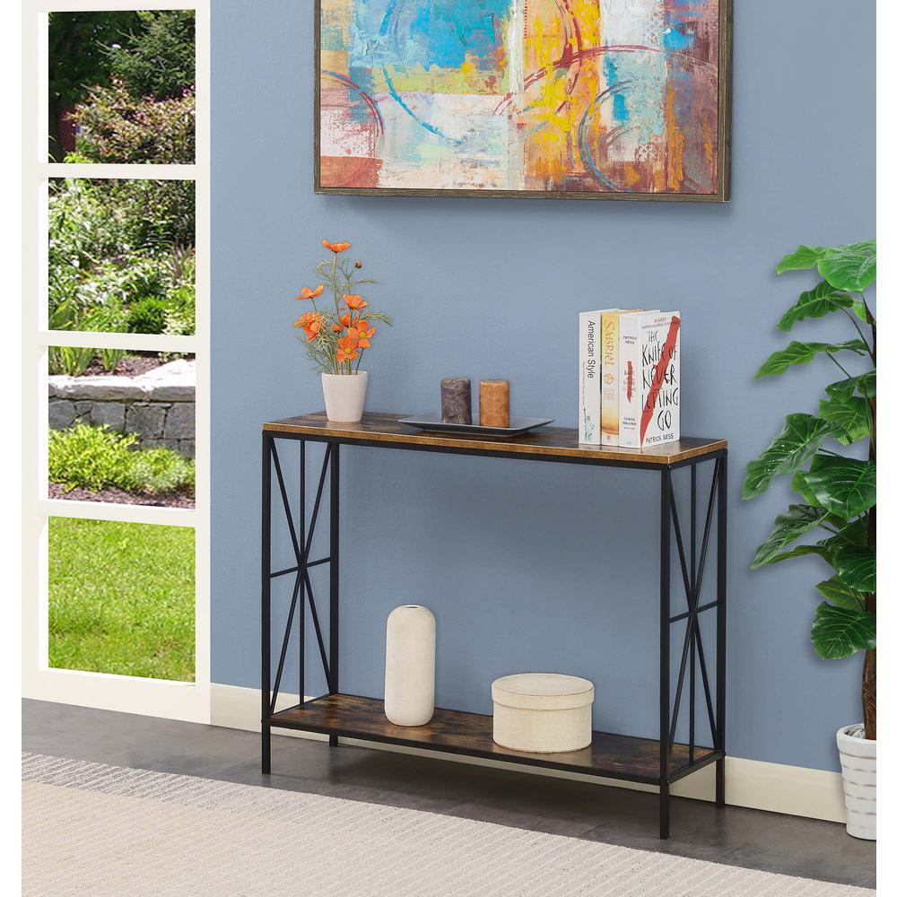 Tucson Starburst Console Table with Shelf. Picture 4