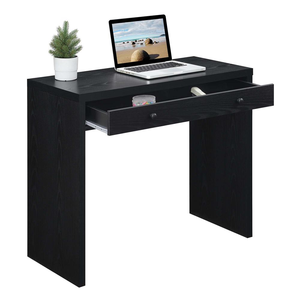 Northfield 36 inch Desk with Drawer, Black. Picture 2