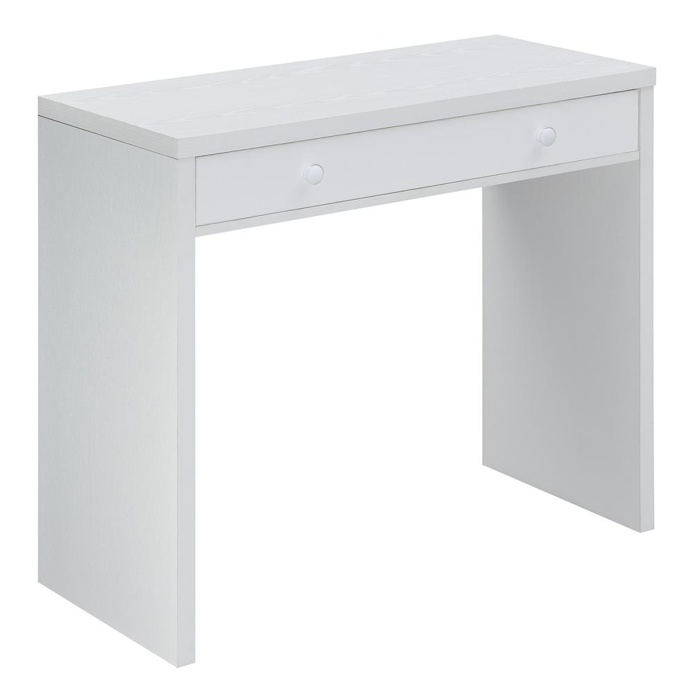Northfield 36 inch Desk with Drawer, White. Picture 1