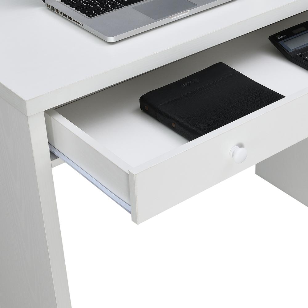 Northfield 36 inch Desk with Drawer, White. Picture 3