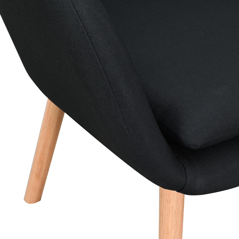Charlotte Accent Chair, Black. Picture 4