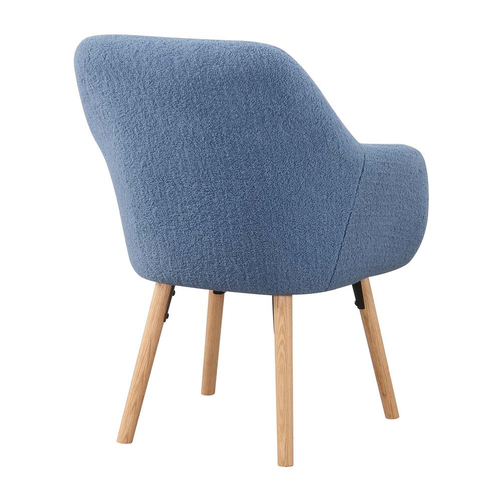 Take a Seat Charlotte Sherpa Accent Chair, Sherpa Blue. Picture 2