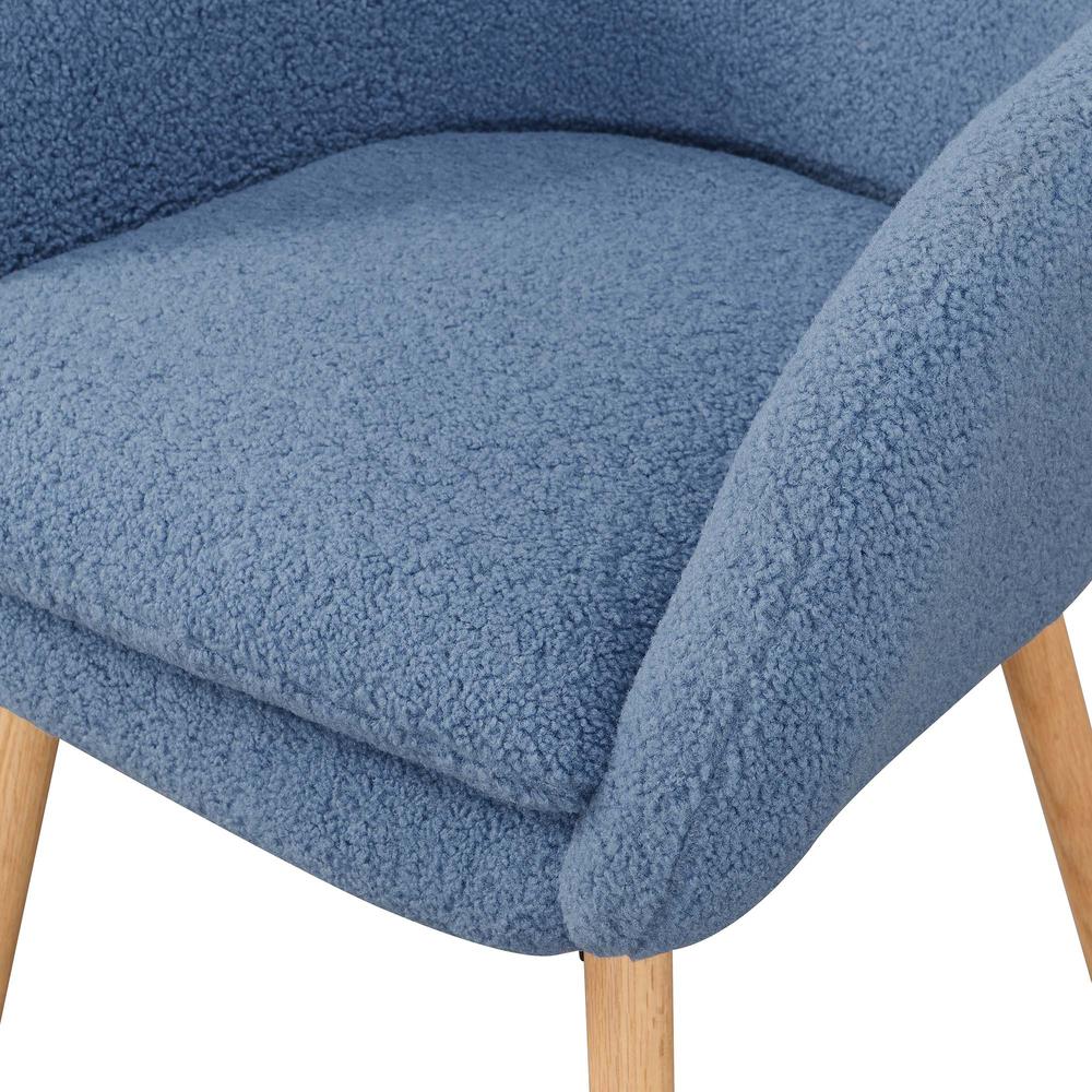 Take a Seat Charlotte Sherpa Accent Chair, Sherpa Blue. Picture 5