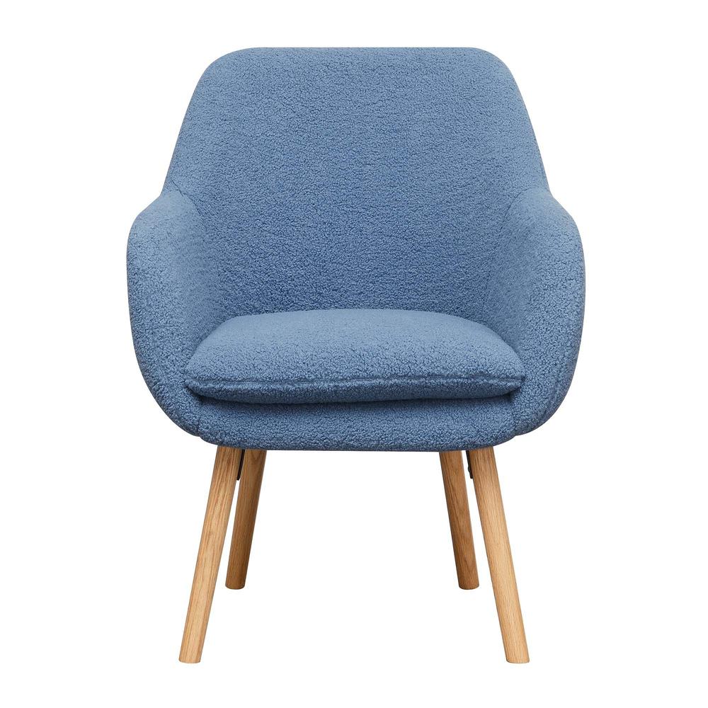 Take a Seat Charlotte Sherpa Accent Chair, Sherpa Blue. Picture 7