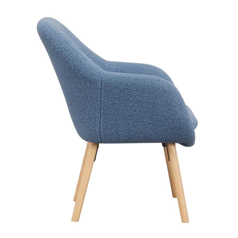 Take a Seat Charlotte Sherpa Accent Chair, Sherpa Blue. Picture 8