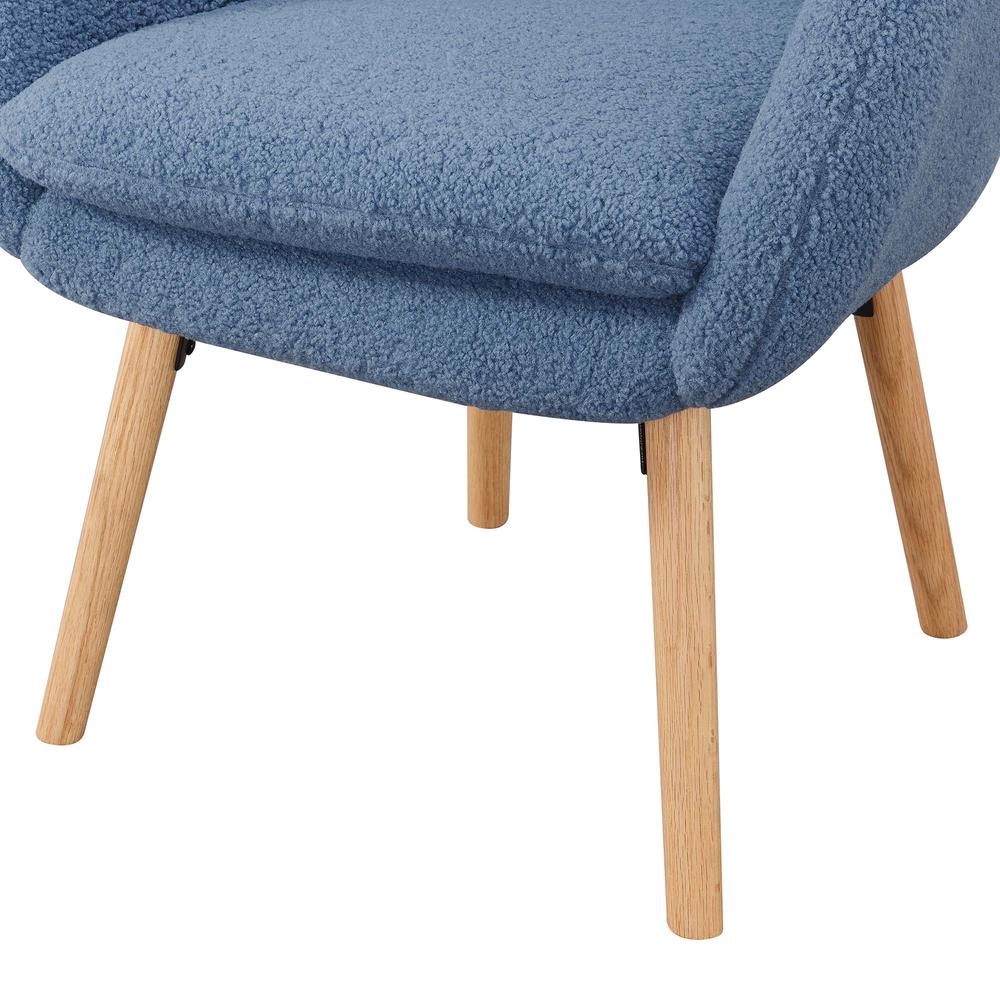 Take a Seat Charlotte Sherpa Accent Chair, Sherpa Blue. Picture 6