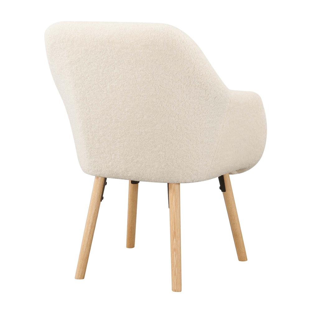 Take a Seat Charlotte Sherpa Accent Chair, Sherpa Crème. Picture 2
