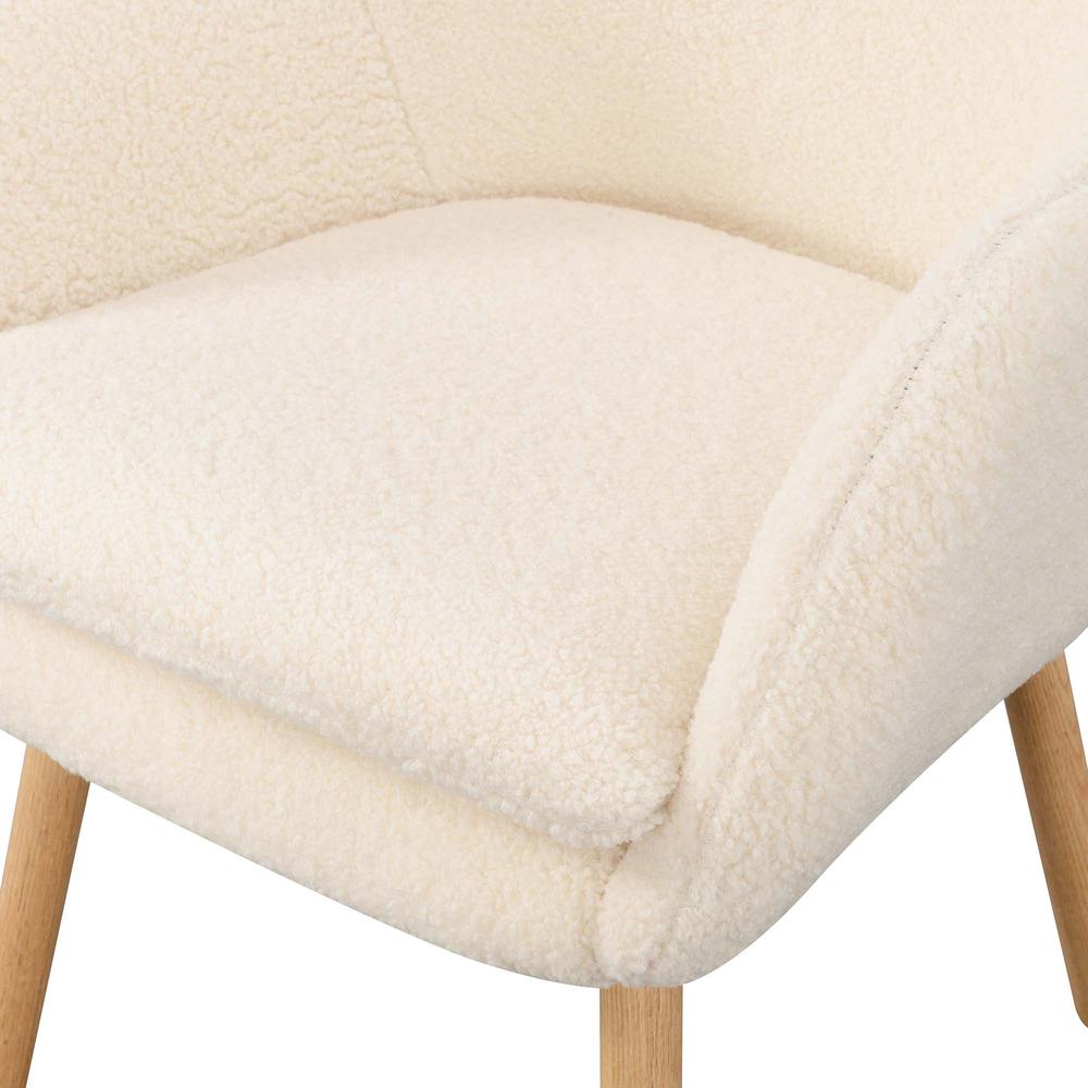 Take a Seat Charlotte Sherpa Accent Chair, Sherpa Crème. Picture 5