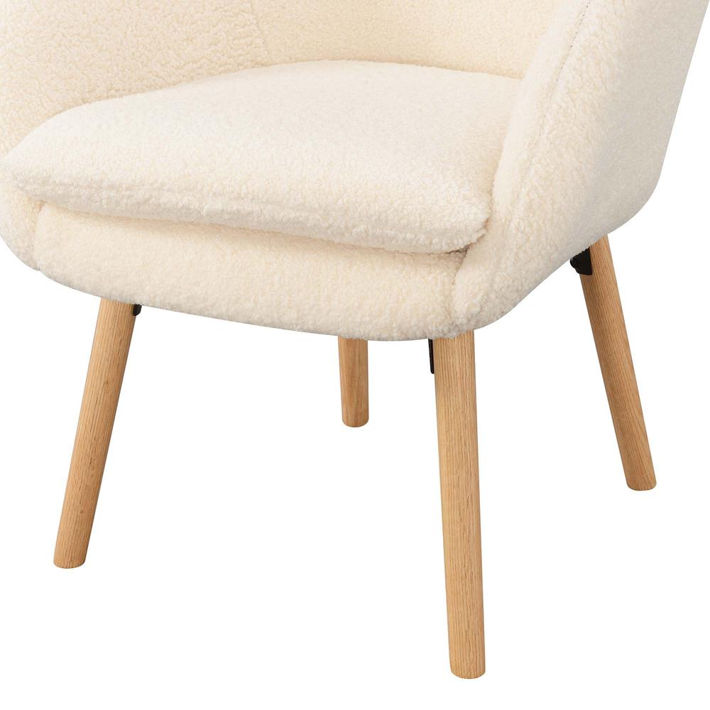 Take a Seat Charlotte Sherpa Accent Chair, Sherpa Crème. Picture 6