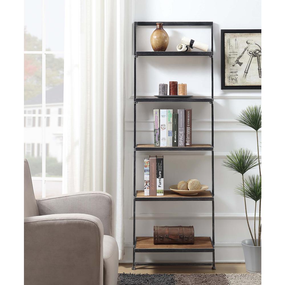 Laredo 5 Tier Ladder Bookcase/shelf. Picture 5