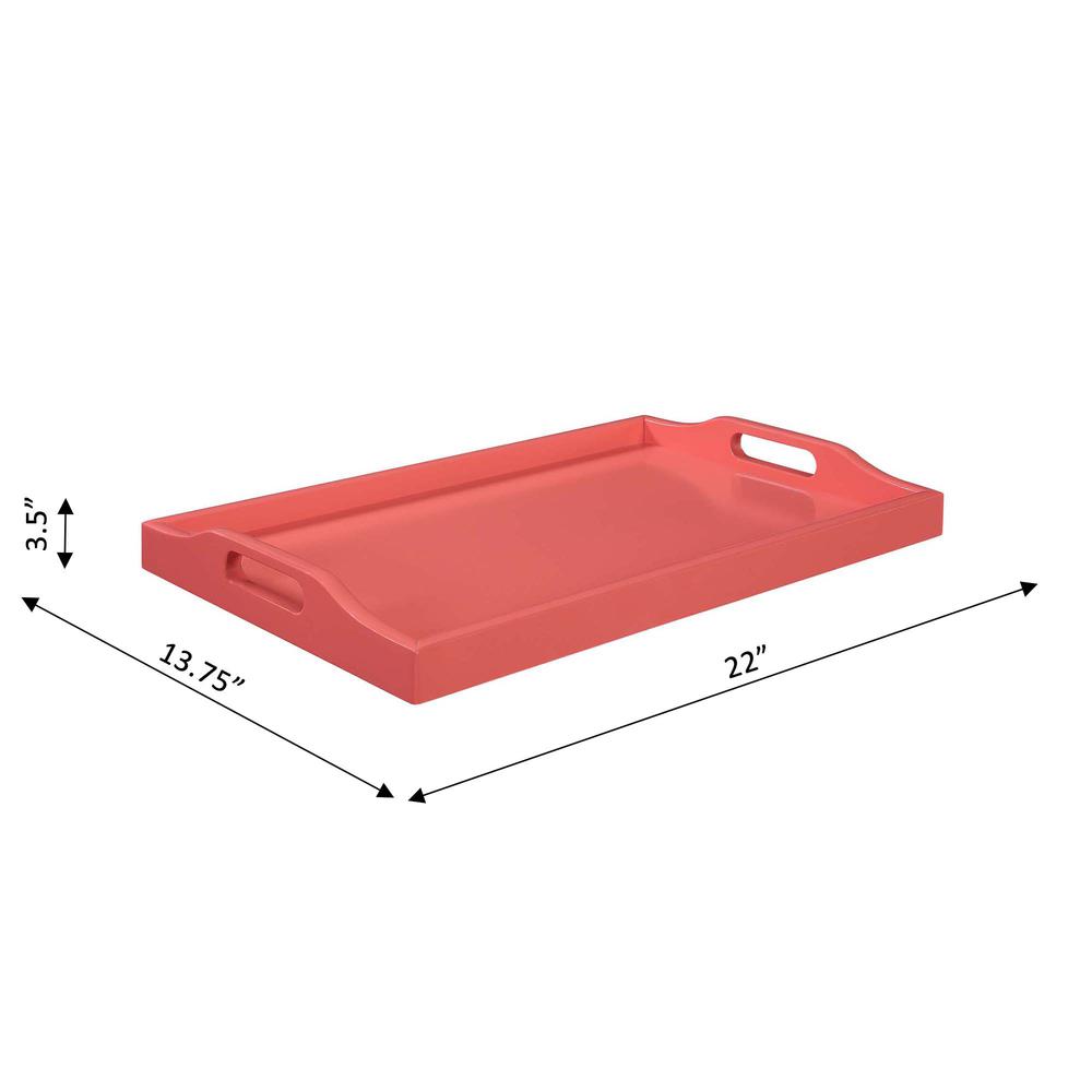 Designs2Go Serving Tray, Coral. Picture 5